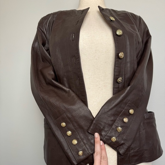 Vintage Leather Jacket by Moda Spiegel - Picture 4 of 10